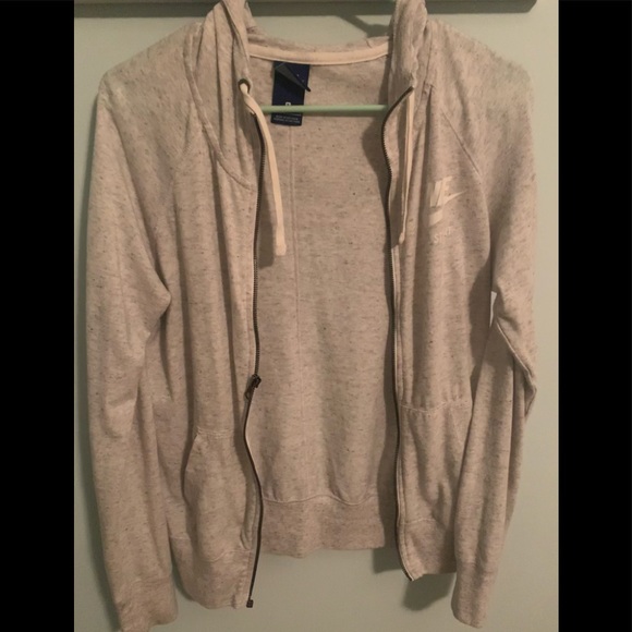Nike lightweight zip up jacket light grey - Picture 1 of 4